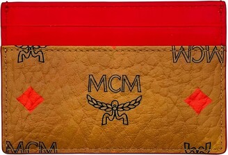 MCM Spectrum Diamond Rainbow Logo Visetos Wallet Black in Coated Canvas - US