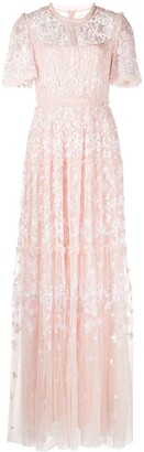 Needle & Thread Emilana embroidered gown