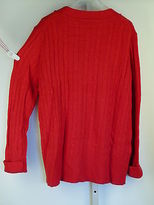 Thumbnail for your product : LOFT Long Sleeve Cable V Neck Sweater Top XS S M L XL  New