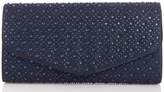 Thumbnail for your product : Quiz Navy Jewel Clutch Bag