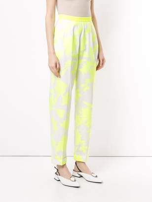 DELPOZO floral print tapered trousers