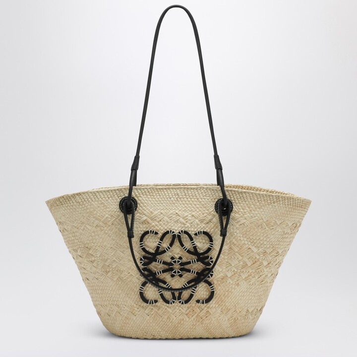 Loewe Medium Anagram Basket bag in Natural/Black
