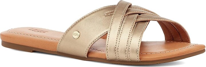 UGG Women's Gold Sandals | ShopStyle
