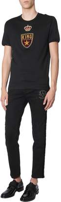 Dolce & Gabbana Patched Arms T-shirt