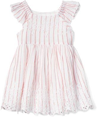 gap eyelet flutter dress