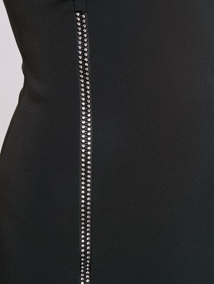 David Koma Crystal Stripe Detail Dress