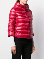 Thumbnail for your product : Herno Cropped Quilted Zipped Jacket
