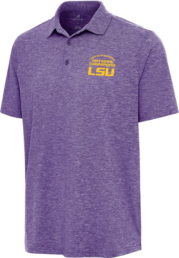 Antigua Adult 2025 Men's College World Series Champions LSU Tigers Purple Polo, Small