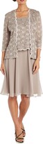 Thumbnail for your product : R & M Richards Womens Lace Sequined Cocktail and Party Dress