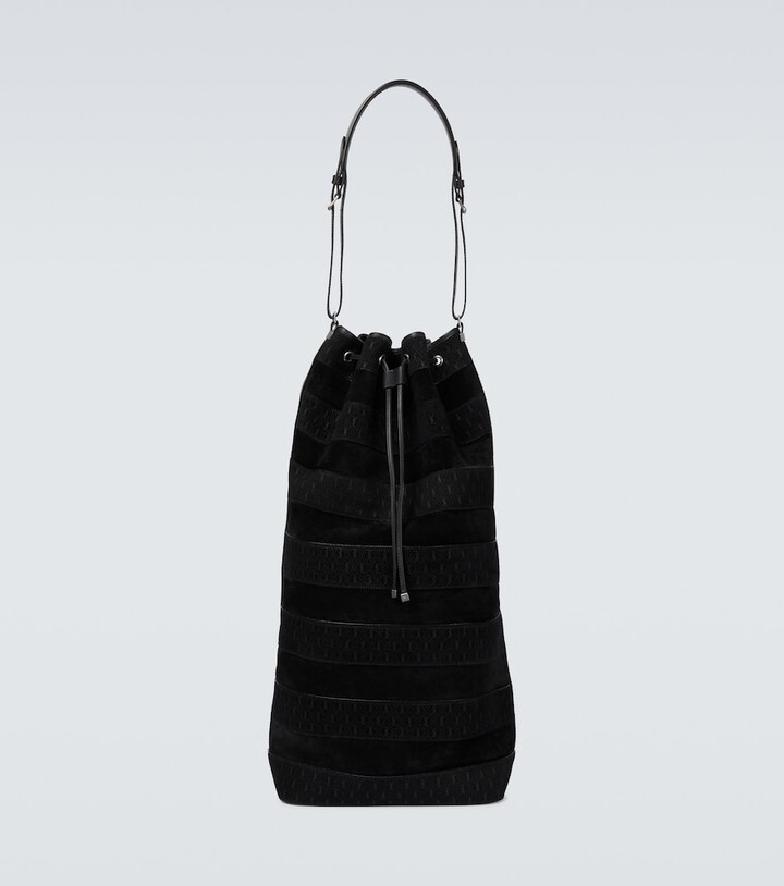 Saint Laurent Le Monogramme suede bucket bag