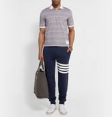 Thumbnail for your product : Thom Browne Striped Cotton-Piqué Polo Shirt