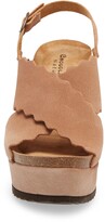 Thumbnail for your product : Chocolat Blu Carolena Scallop Wedge Platform Sandal
