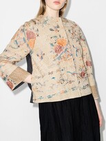 Thumbnail for your product : By Walid Ilana floral-embroidered jacket
