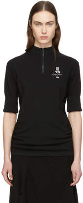 Y-3 Black Logo Knit T-Shirt