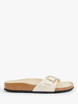 Thumbnail for your product : Birkenstock Madrid Narrow Fit Python Sandals, Eggshell Gold