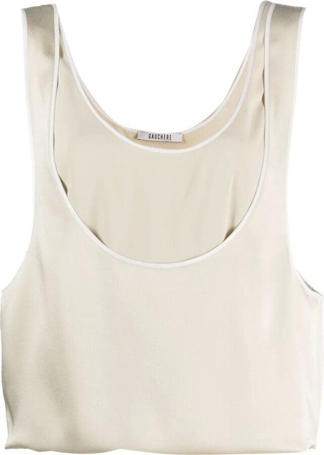 GAUCHERE Mirros sleeveless tank top