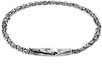 ANCHOR & CREW - Mainsail Single Sail Silver Chain Bracelet