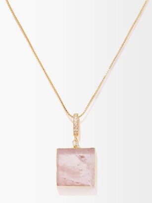 CS-DB Pendants Pink Crystal Colar Pearl Silver Necklaces