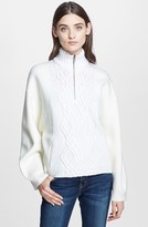 Thumbnail for your product : 3.1 Phillip Lim Cable Knit & Felt Turtleneck Sweater