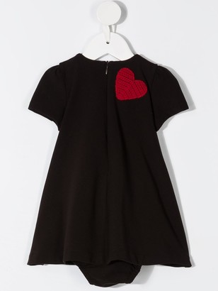 Dolce & Gabbana Children Love logo patch dress