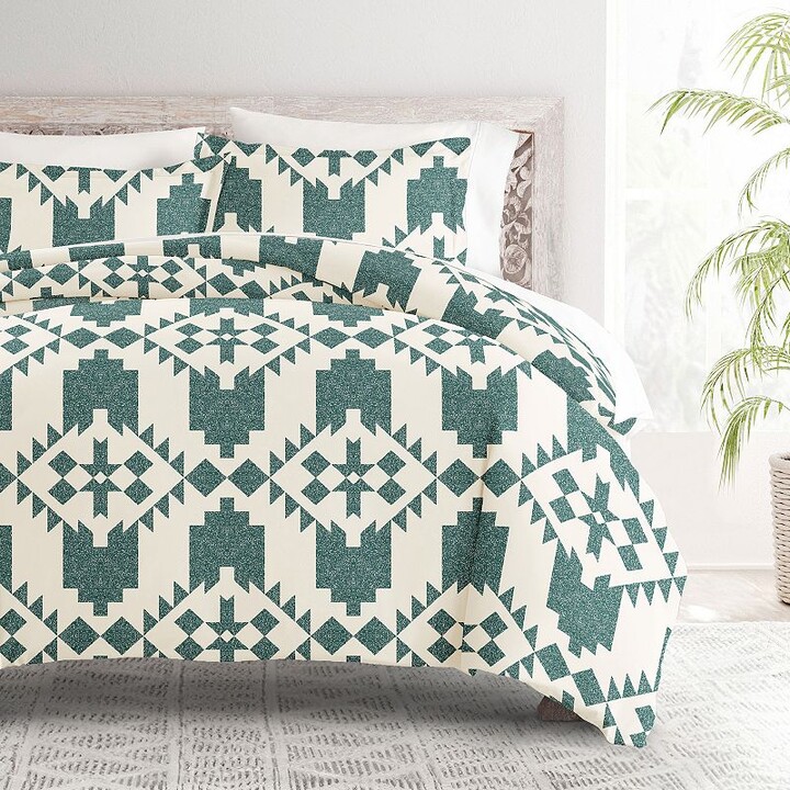 Home Collection Premium Ultra Soft Adobe Diamond Reversible Duvet Cover Set