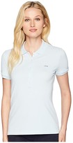 Thumbnail for your product : Lacoste Short Sleeve Slim Fit Stretch Pique Polo Shirt (Rill Light Blue) Women's Clothing
