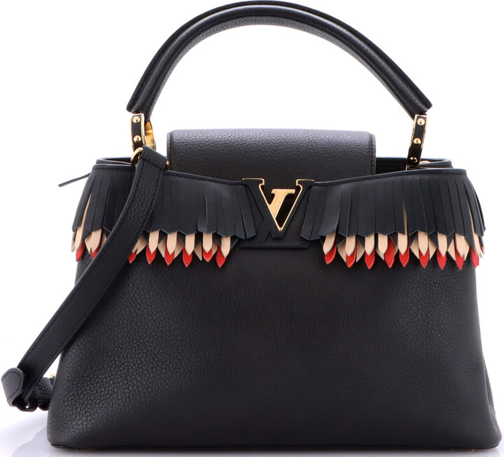 Louis Vuitton Capucines Bag Leather with Fringe Detail PM