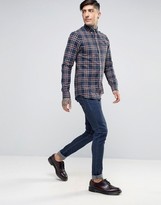 Thumbnail for your product : Farah Shirt In Tartan Cotton Slim Fit Navy