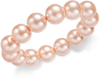 Charter Club Pink Imitation Pearl Stretch Bracelet, Created for Macy's
