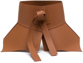 Obi leather belt