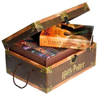 Harry Potter Books Set #1-7 in Collectible Trunk-Like Toy Chest Box