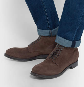 Officine Creative Williams Suede Boots - Dark brown