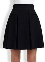 Thumbnail for your product : Alexander McQueen Pleated Crepe Skirt