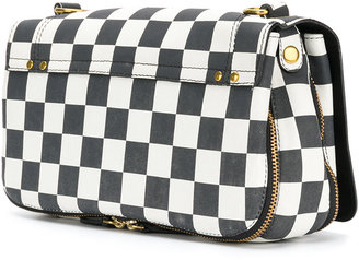 Jerome Dreyfuss checkerboard bag with patchwork appliqué