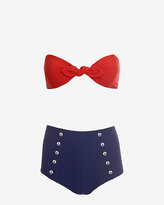 Thumbnail for your product : Lisa Marie Fernandez Poppy Button High-Waist Bikini- FINAL SALE