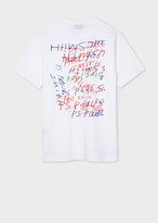 Thumbnail for your product : Paul Smith Men's White Organic Cotton 'Scrapbook' Print T-Shirt