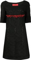 Thumbnail for your product : A.N.G.E.L.O. Vintage Cult 1990s Beaded Detail Embroidered Dress