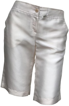 M Missoni White Silk Shorts for Women Vintage