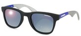 Thumbnail for your product : Carrera Sun 6000 898 Matte Black & Matte Blue Plastic Wayfarer Sunglasses