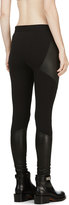 Thumbnail for your product : Givenchy Black Leather Trim Milano Legging