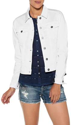 Silver Jeans Co. White Denim Jacket