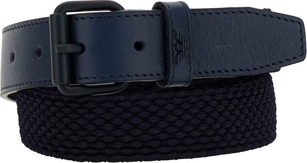 Emporio Armani Kids Twisted Woven Belt