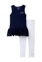 Thumbnail for your product : Juicy Couture Peplum Tunic & Legging Set (Big Girls)