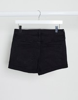 Thumbnail for your product : Hollister high waist denim mom short in black
