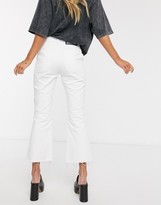 Thumbnail for your product : Reclaimed Vintage inspired The '85 cropped flare jean in white