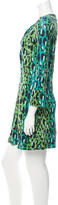 Thumbnail for your product : Diane von Furstenberg Leopard Print Silk Dress