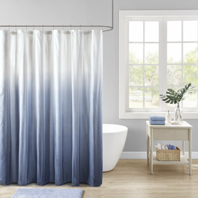 Madison Home USA Ara Ombre Printed Seersucker Single Shower Curtain