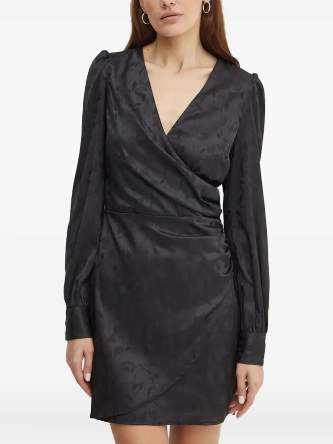 GUESS USA Long-Sleeve Gathered Mini Dress