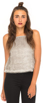 Thumbnail for your product : Motel Rocks Motel Arctica Cami Top in Fringe Black