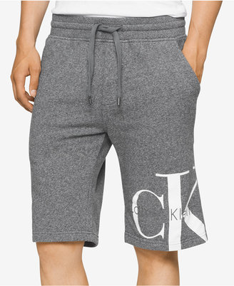Calvin Klein Jeans Men's Reissue Graphic-Print Logo Sweat Shorts